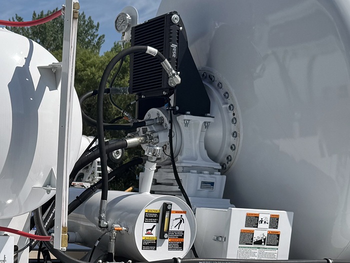 A close up view of the ZF CML 12 gearbox equipped on an INTEGRALdx concrete redi-mix truck.