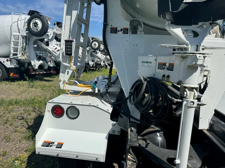 The rear pendant controls of an EASI REDI-Mix Truck.