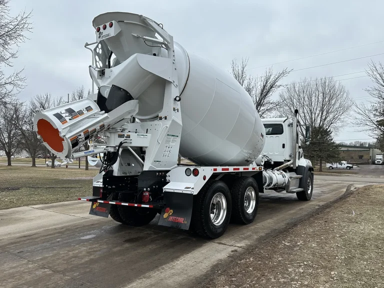 The rear right side of a conventional EASI REDI-Mix Truck.
