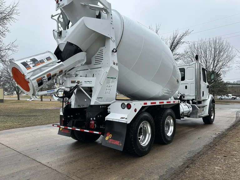 The rear right side of a conventional EASI REDI-Mix Truck.
