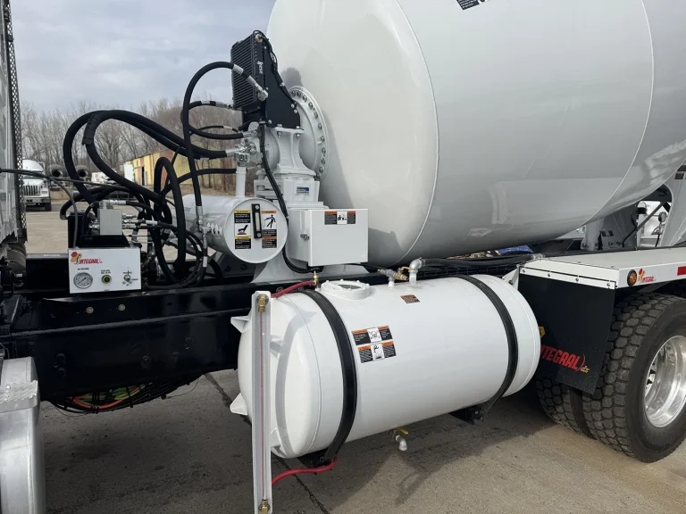 The side mount tank of the EASI REDI-Mix Truck