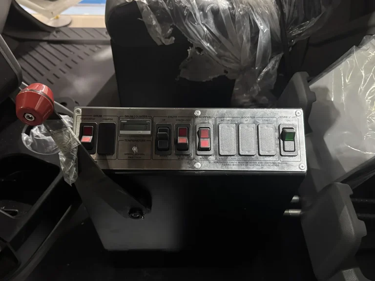 The interior cable control of the EASI REDI-Mix Truck